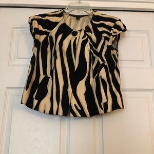 Express shortsleeved printed blazer